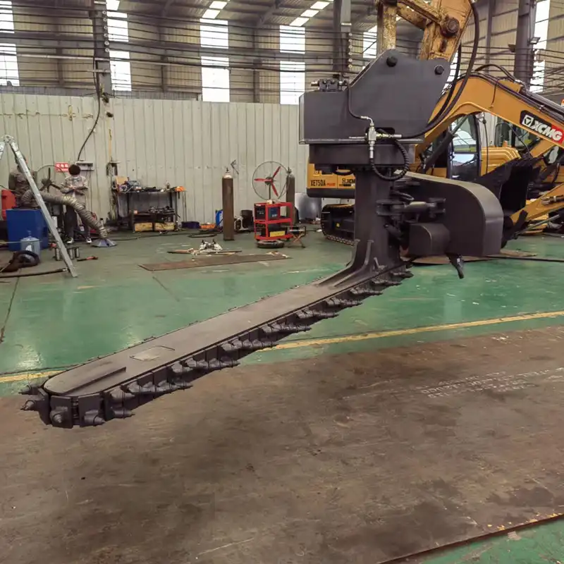 What materials are used in the construction of ballast undercutting machines?